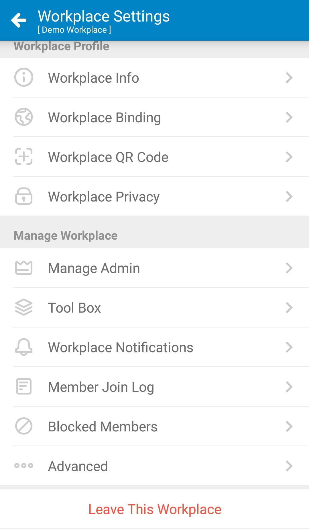 Mobile-Workplace Settings 02